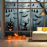 90-Piece Halloween Window Clings & Stickers Set