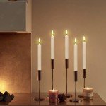 Set of 6 LED Flameless Halloween Window Candles