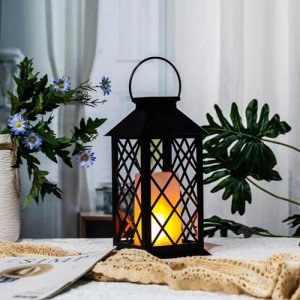 LED Flame Effect Lantern - Waterproof Halloween Decor
