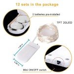 Fairy Lights 12 Pack - Battery Operated Halloween Decor