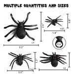 Realistic 60pcs Fake Spider Prank Decorations