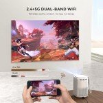 Halloween Mini Projector with WiFi and Bluetooth