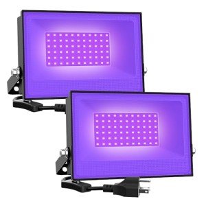 2 Pack 30W LED Black Lights for Halloween