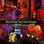 Vibrant 85FT Solar Halloween String Lights - 2-Pack