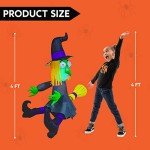 4 Ft Inflatable Witch Halloween Yard Decoration