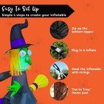 4 Ft Inflatable Witch Halloween Yard Decoration