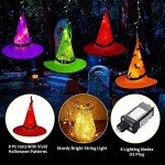 Glowing Witch Hat String Lights - 8 Pcs