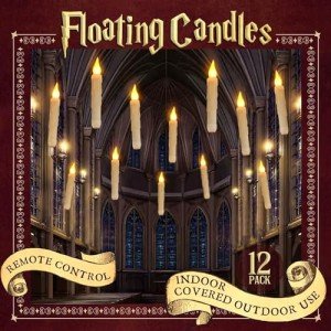 Floating LED Candles - 12 Pcs Halloween Decor