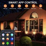 Smart RGB Landscape Spot Lights for Halloween Decor