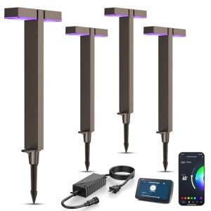 Spooktacular Smart Outdoor RGBW Landscape Lights - 4 Pack