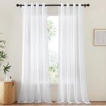White Sheer Curtains for Halloween Home Decor
