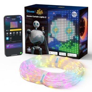 Govee Smart RGBIC Halloween Curtain Lights, 520 LEDs