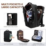 LOVEVOOK 40L Expandable Travel Backpack - Black