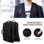 LOVEVOOK 40L Expandable Travel Backpack - Black