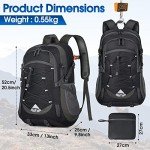 Sac à Dos Imperméable 40L Ultraléger Noir