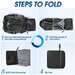 Sac à Dos Imperméable 40L Ultraléger Noir