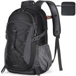RAINSMORE Sac à Dos Randonnée 40L Ultra Léger Pliable Sac à Dos Voyage Homme Femme Imperméable Sac à Dos Trekking Grande Capacité pour Alpinisme Escalade Sport Camping Noir