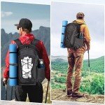 RAINSMORE Sac à Dos Randonnée 40L Ultra Léger Pliable Sac à Dos Voyage Homme Femme Imperméable Sac à Dos Trekking Grande Capacité pour Alpinisme Escalade Sport Camping Noir