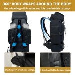 Vaupan 80L Waterproof Backpack for Outdoor Adventures