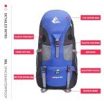 Sac à dos léger étanche 50L pour voyages