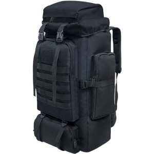 Vaupan 80L Waterproof Hiking Backpack for Outdoor Use