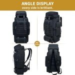 Vaupan 80L Waterproof Hiking Backpack for Outdoor Use