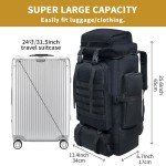 Vaupan 80L Waterproof Hiking Backpack for Outdoor Use
