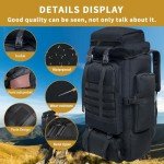 Vaupan 80L Waterproof Hiking Backpack for Outdoor Use