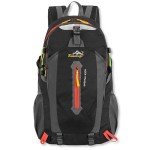Sac à Dos Étanche 30L pour Trekking Noir