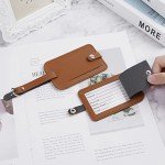 Flintronic Leather Luggage Tags - 2 Pack