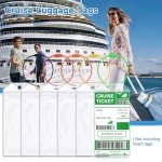 Alyvisun 6-Pack Waterproof Cruise Luggage Tags