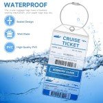 Alyvisun 6-Pack Waterproof Cruise Luggage Tags