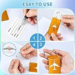 5-Pack Waterproof Luggage Tags with Steel Loops