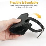 Flintronic 4-Piece Black Luggage Tag Set