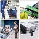 Flintronic 4-Piece Black Luggage Tag Set