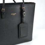 Flintronic 4-Piece Black Luggage Tag Set