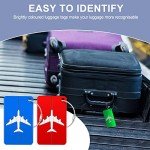 Aluminium Travel Luggage Tags - Set of 4