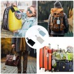 Set of 3 Adjustable PU Leather Luggage Tags