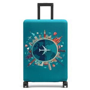 Youth Carbon Fiber Luggage Cover for 18-32" Bags