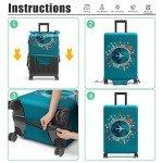 Youth Carbon Fiber Luggage Cover for 18-32" Bags