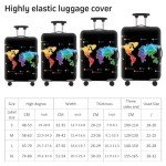 Pinsheng Elastic Travel Luggage Cover, Black, XL 29-32