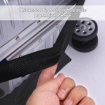 Pinsheng Elastic Travel Luggage Cover, Black, XL 29-32