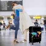 Pinsheng Elastic Travel Luggage Cover, Black, XL 29-32