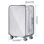 Transparent 28-Inch Luggage Cover for Travel