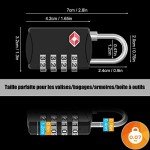 Diyife 4-Digit TSA Luggage Locks - 2 Pack