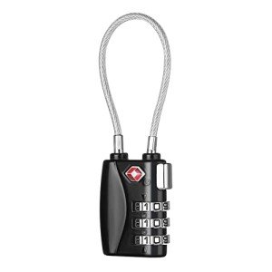 ZHEGE 3-Digit TSA Travel Lock - Black