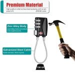 ZHEGE 3-Digit TSA Travel Lock - Black