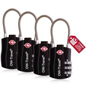 TSA Approved Travel Cable Lock - 3 Digit Code