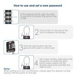 Brillirare TSA Approved Travel Combination Locks (2-Pack)