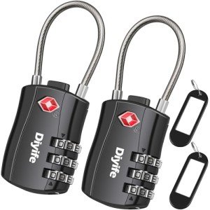 TSA Approved 3-Digit Luggage Lock - 2 Pack